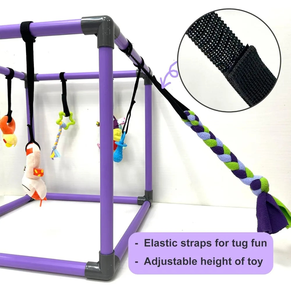 Hign Concerned Puppy Play Gym With Eight Hanging Toys