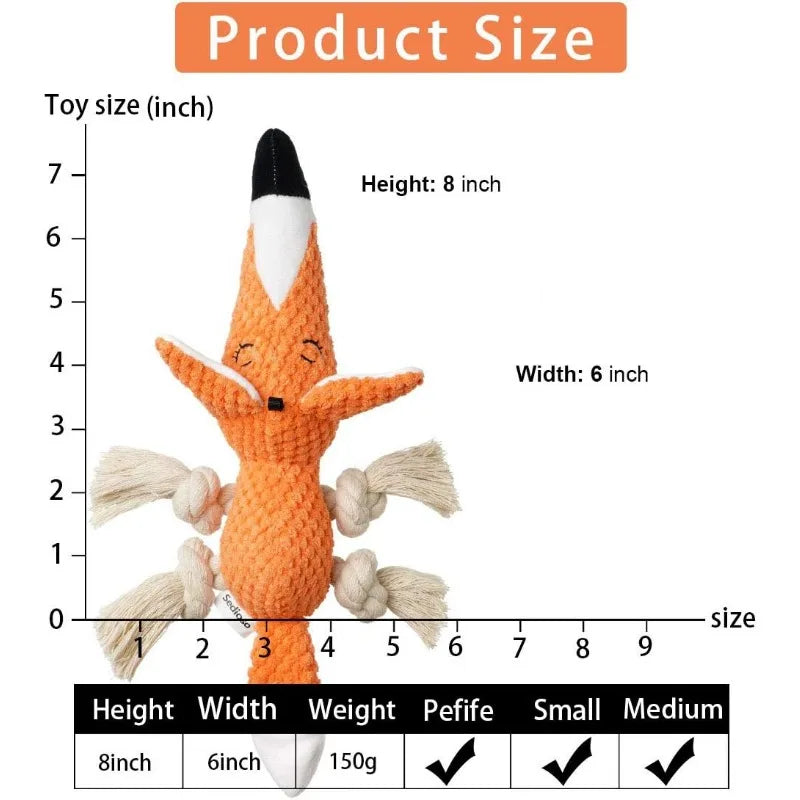 Hign-concerned Durable Plush Dog Tug Toy Set For Fun