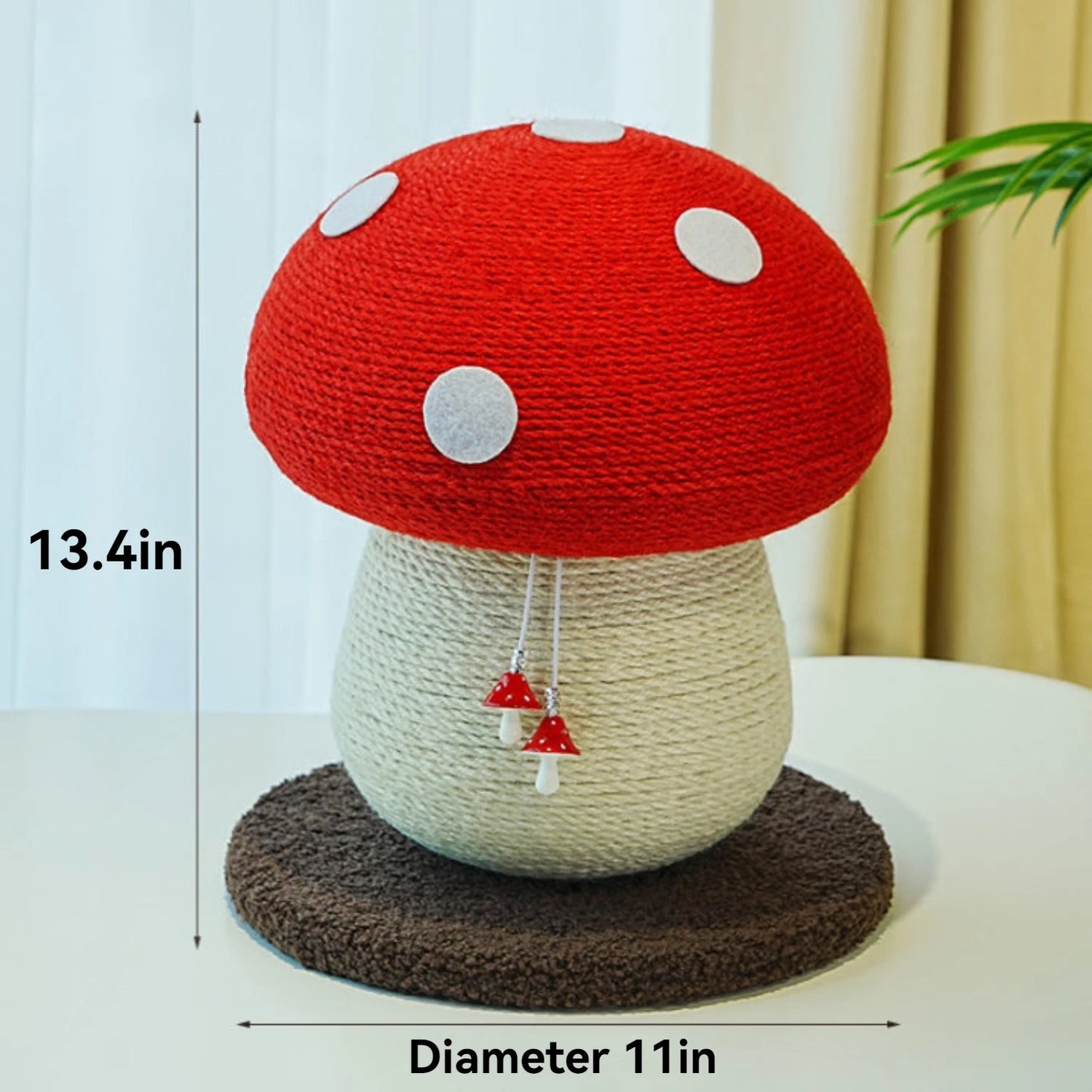 Red Cap Mushroom Cat Scratching Post Cute Indoor Cat Tower