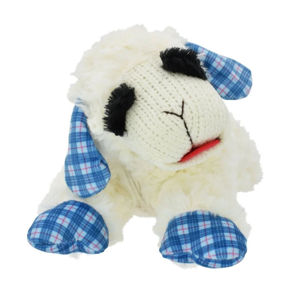 XMSJ Lamb Chop Dog Plush Toy Squeaker Fetch Cuddle