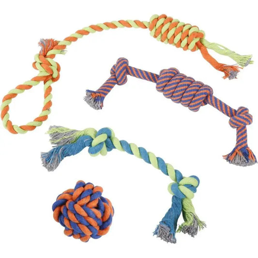 Gumay Bell Knot Dog Chew Toy For Teething And Training
