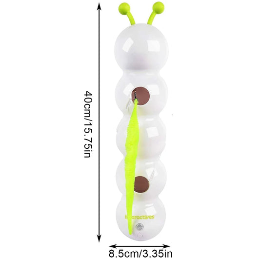 Alloet Caterpillar Interactive Cat Toy Motion Activated Teasing Toy