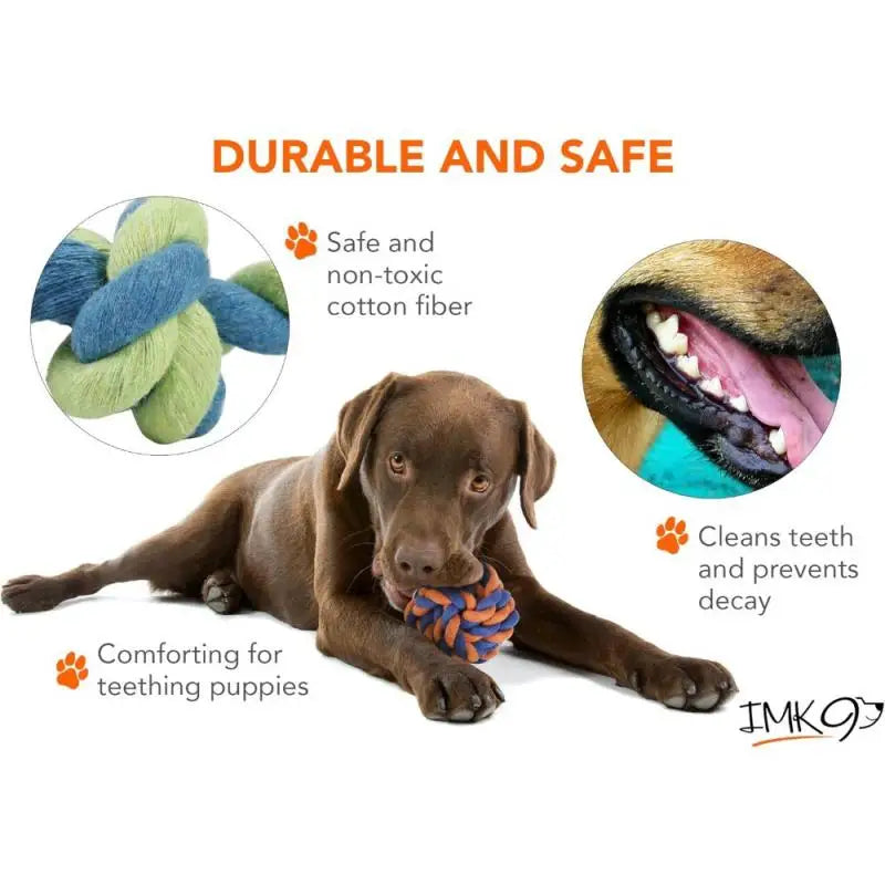 Gumay Bell Knot Dog Chew Toy For Teething And Training