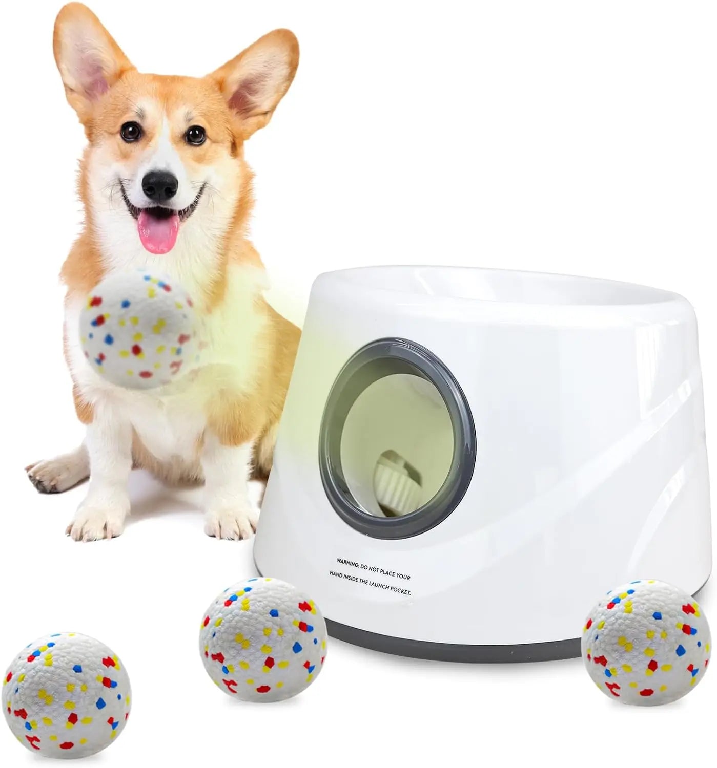 Automatic Ball Launcher Distance Adjustable For Small And Medium Dogs