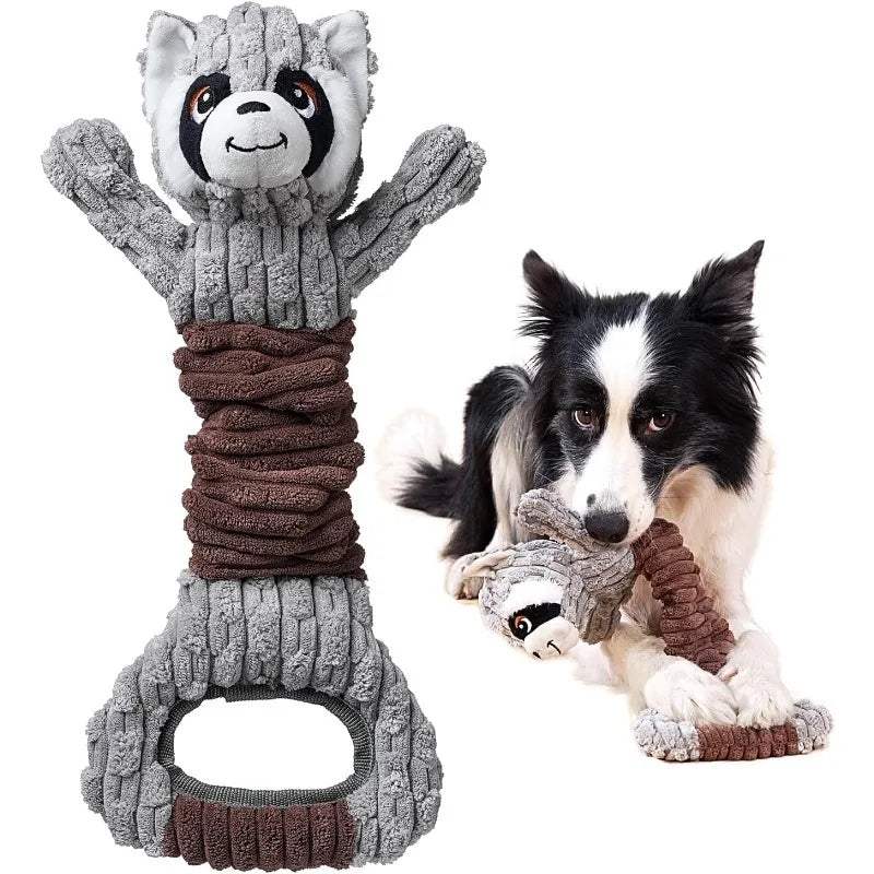 Hign-concerned Durable Plush Dog Tug Toy Set For Fun