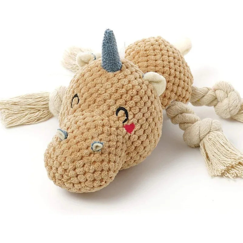 Hign-concerned Durable Plush Dog Tug Toy Set For Fun