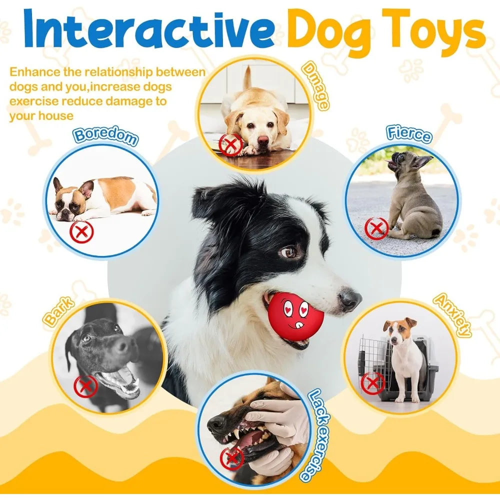 Hungdao 40 Pack Squeaky Latex Dog Balls Toys For Fetch