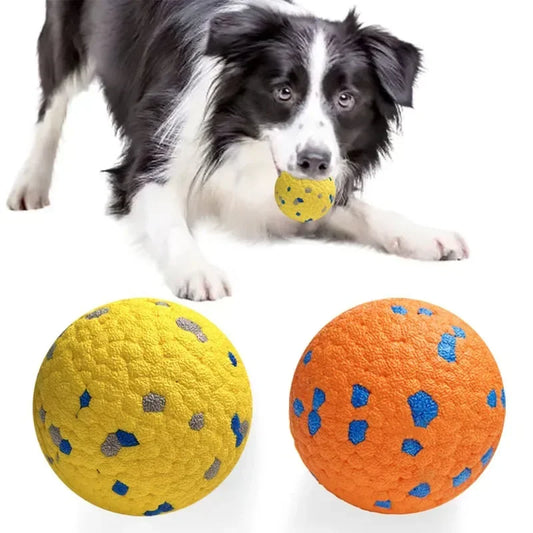 Vibrant Dog Toy Balls 2PK Bouncy Durable for Large Medium Dogs