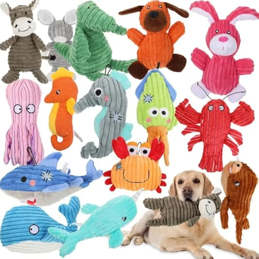 Hign-concerned Dog Squeaky Toys Bulk Plush Assortment