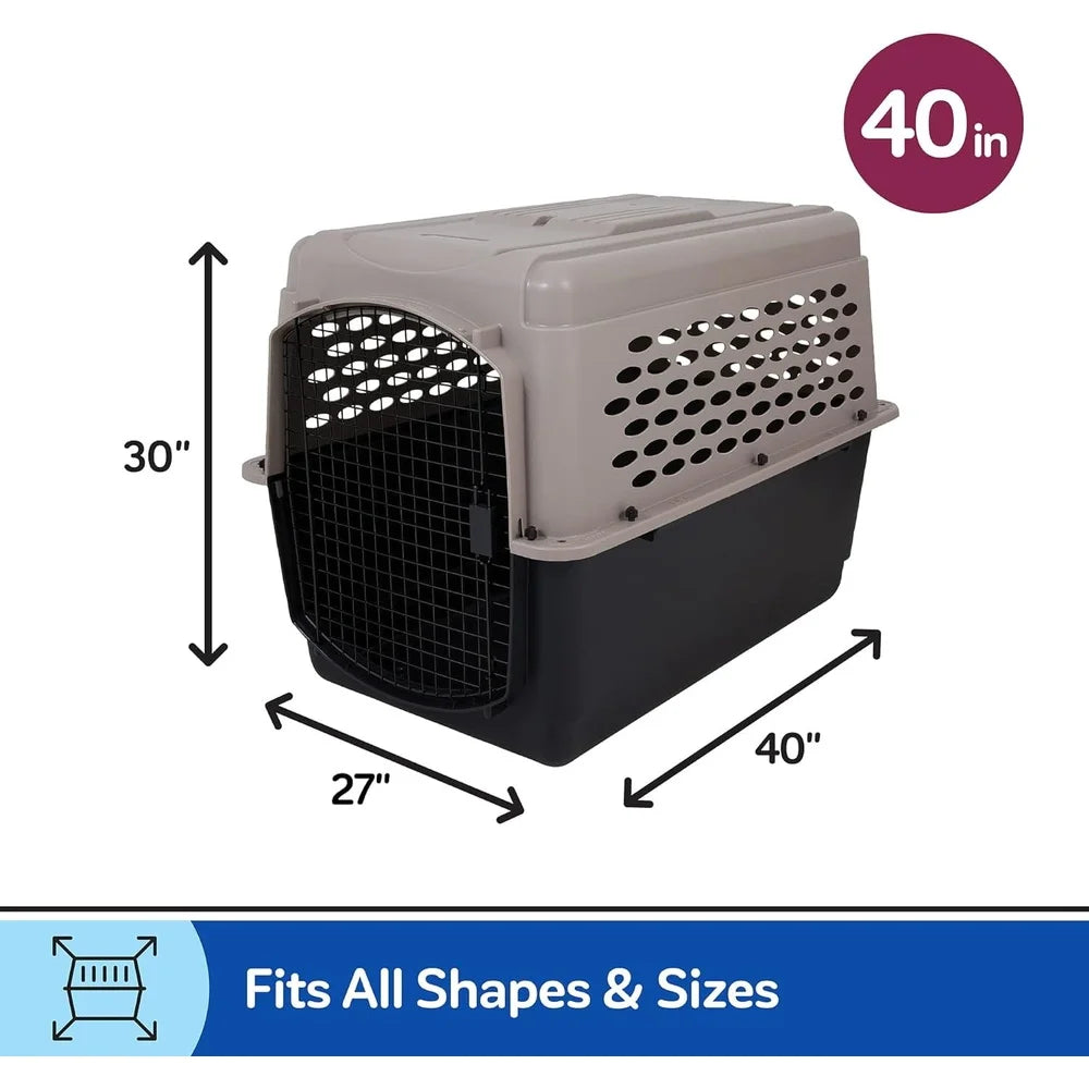 Large 40 Inch Heavy Duty Dog Crate Portable Airline Approved