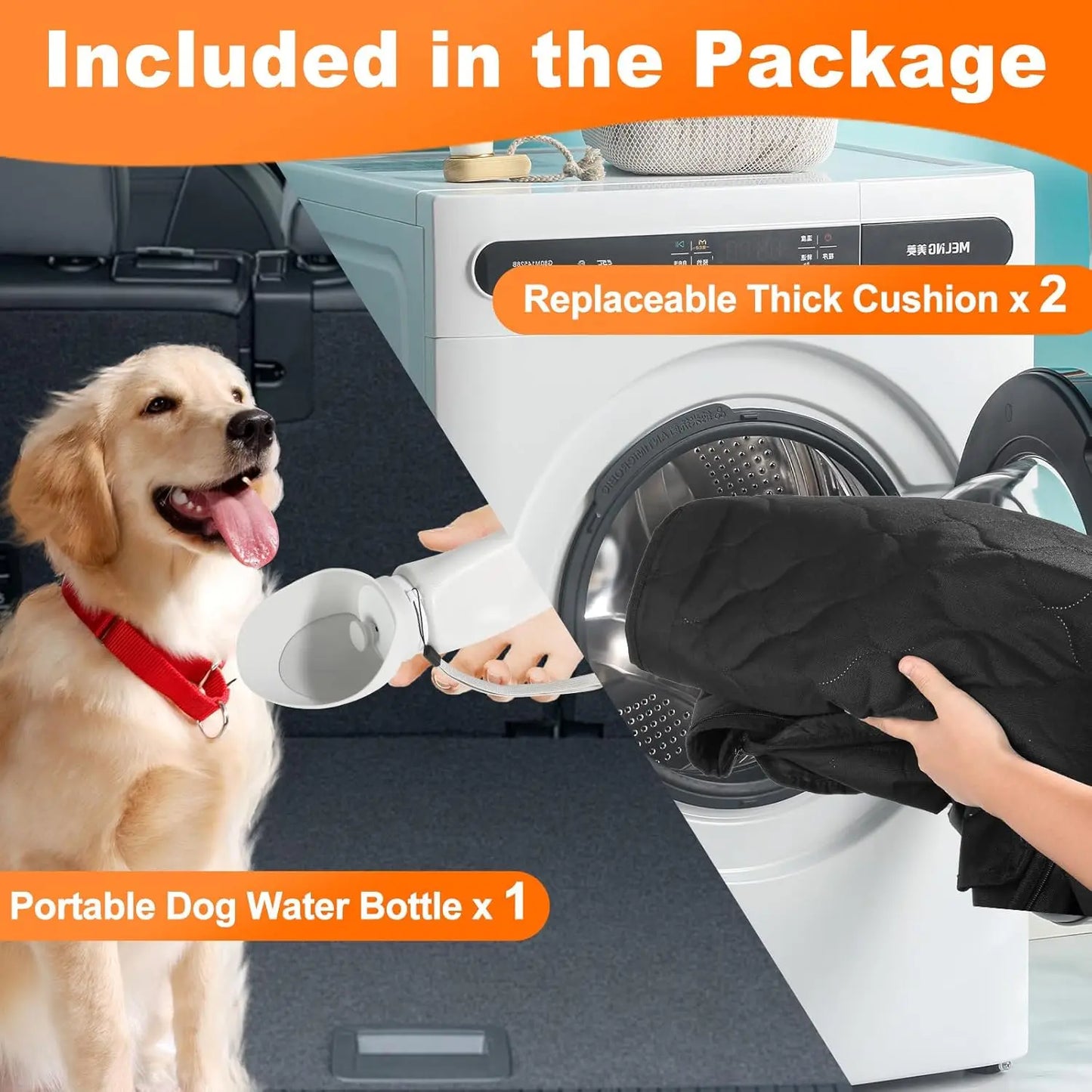 WedyvkoCN Waterproof Pet Travel Car Seat Hammock Protector