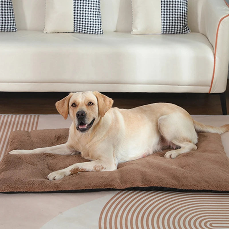 Heated Plush Dog Bed Mat for Cats and Dogs Comfortable Blanket