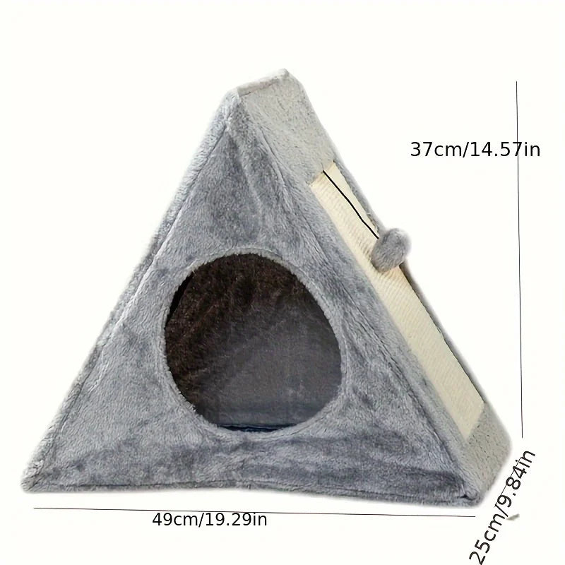 CN Zhejiang Cat Bed With Plush Toy Ball Scratching Board