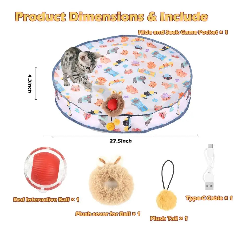 CN Zhejiang Interactive Cat Toy Motion-Sensing Rolling Ball Hide-and-Seek