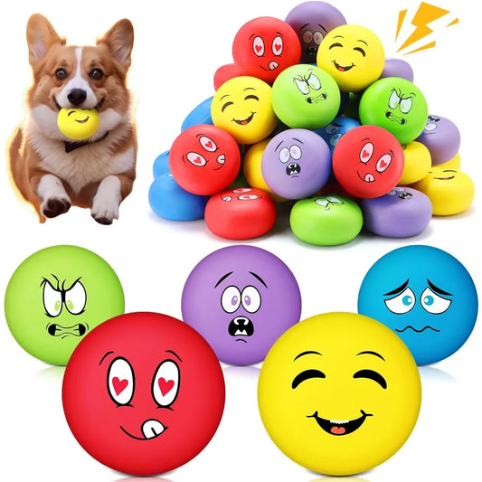 Hungdao 40 Pack Squeaky Latex Dog Balls Toys For Fetch