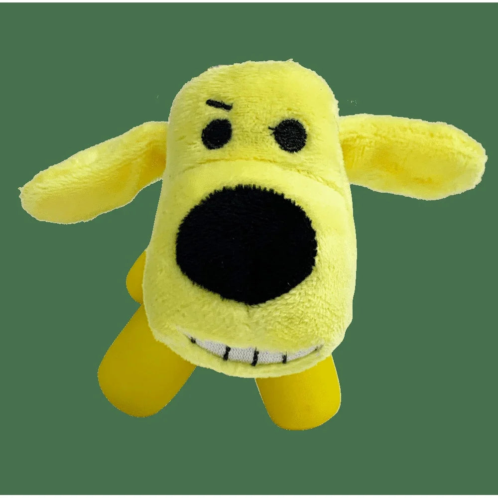 XMSJH Banana Shaped Dog Toy 2 Pack Durable Latex Plush Chew