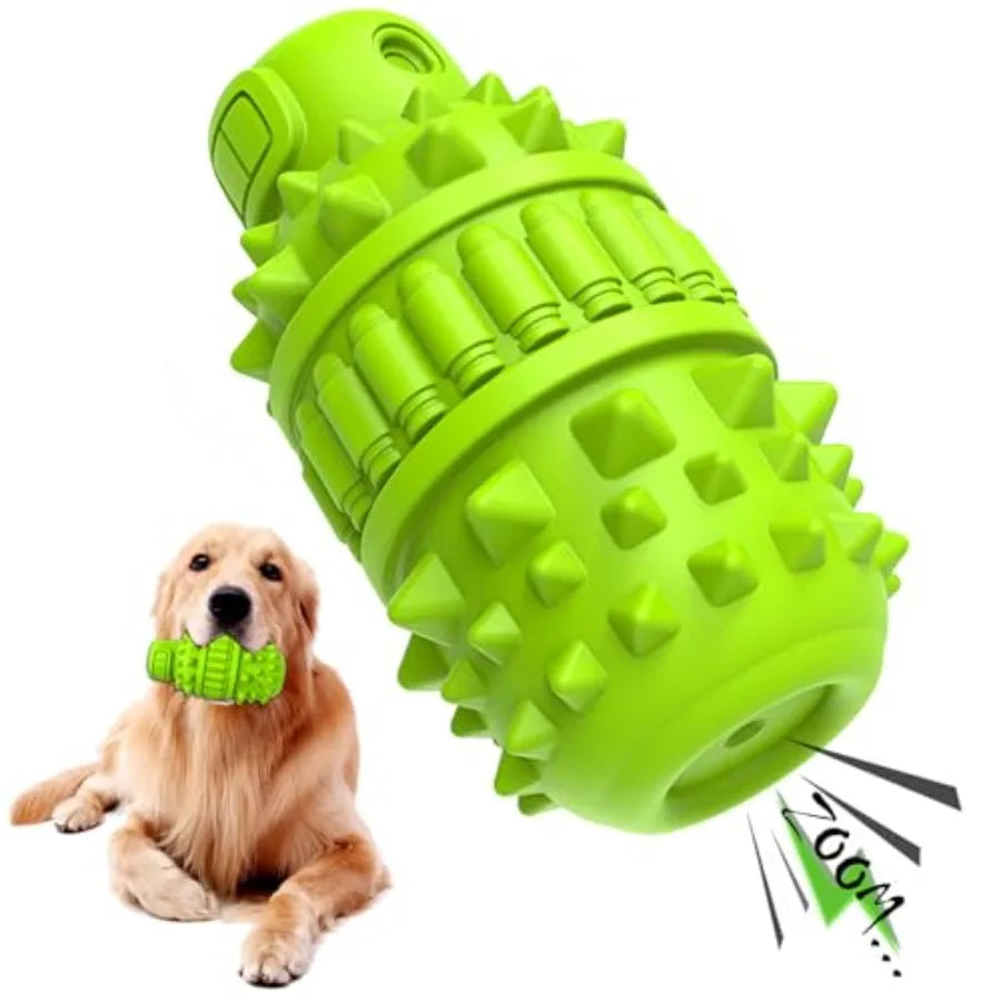 Hign-Concerned Interactive Rubber Chew Squeaky Toy For Large Dogs