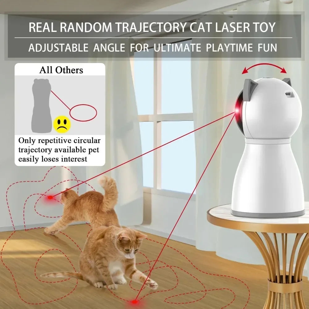 Automatic Random Trajectory Cat Laser Toy for Indoor Fun