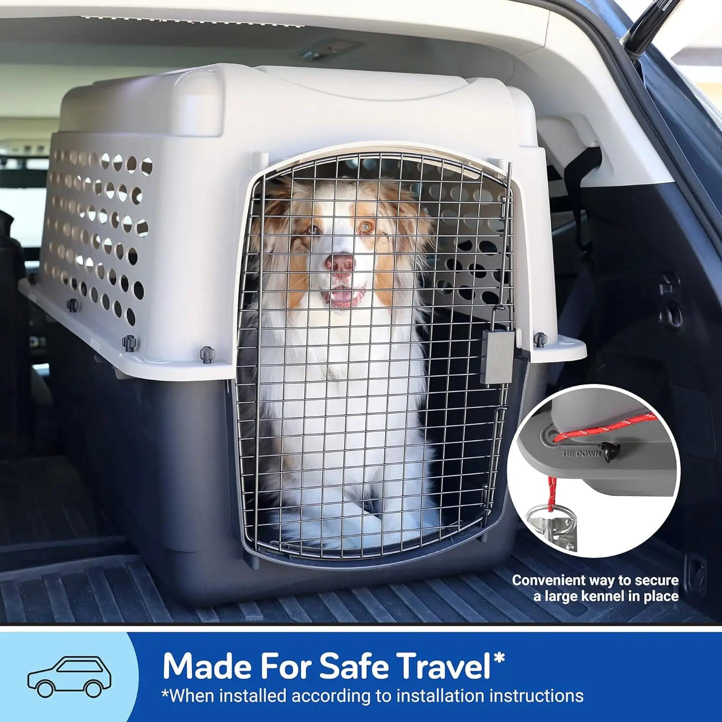 Vari Dog Kennel 40 Inch Portable Crate for Pets 70 to 90 Pounds