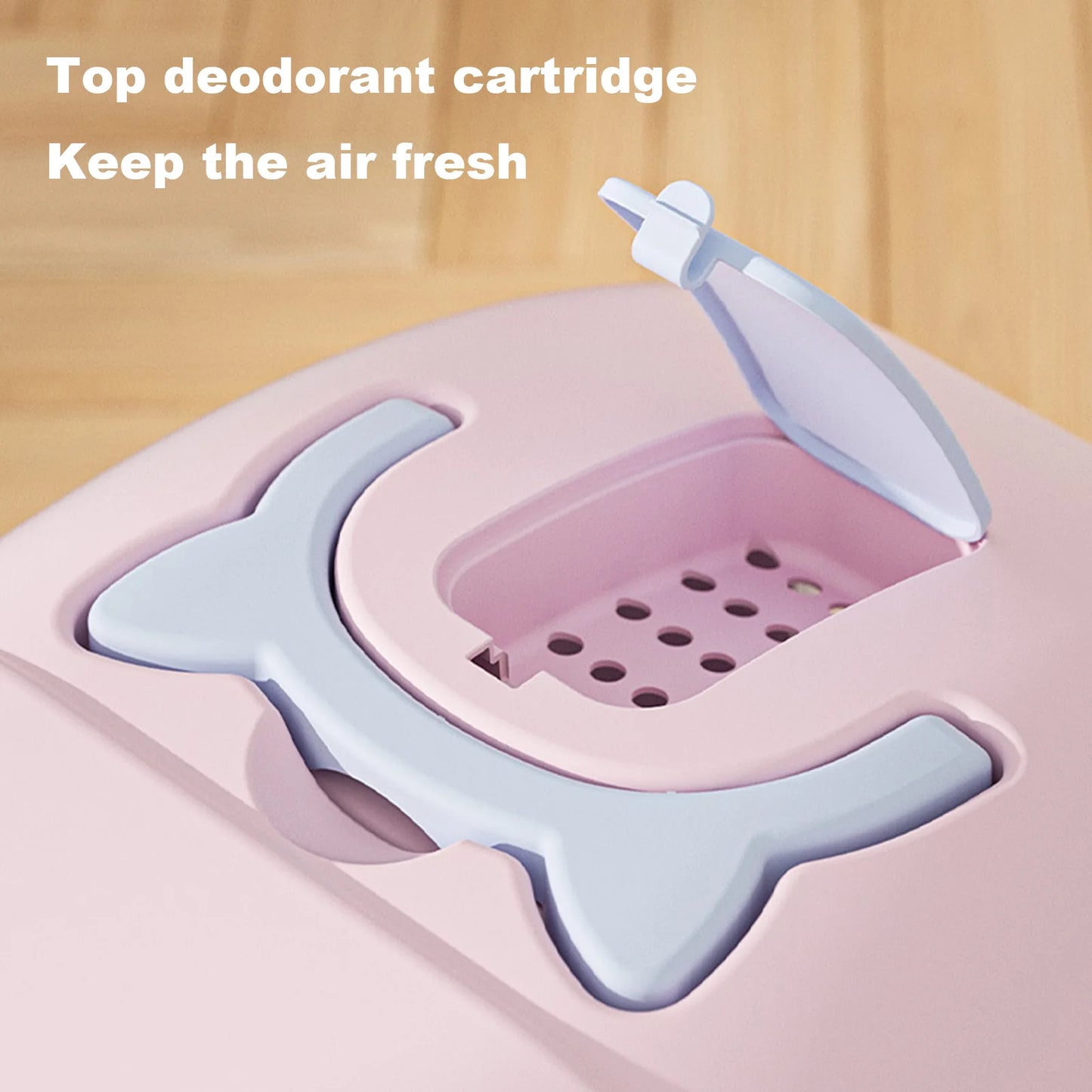 Hignconcerned Cat Litter Box With Lid Enclosed Pan Scoop