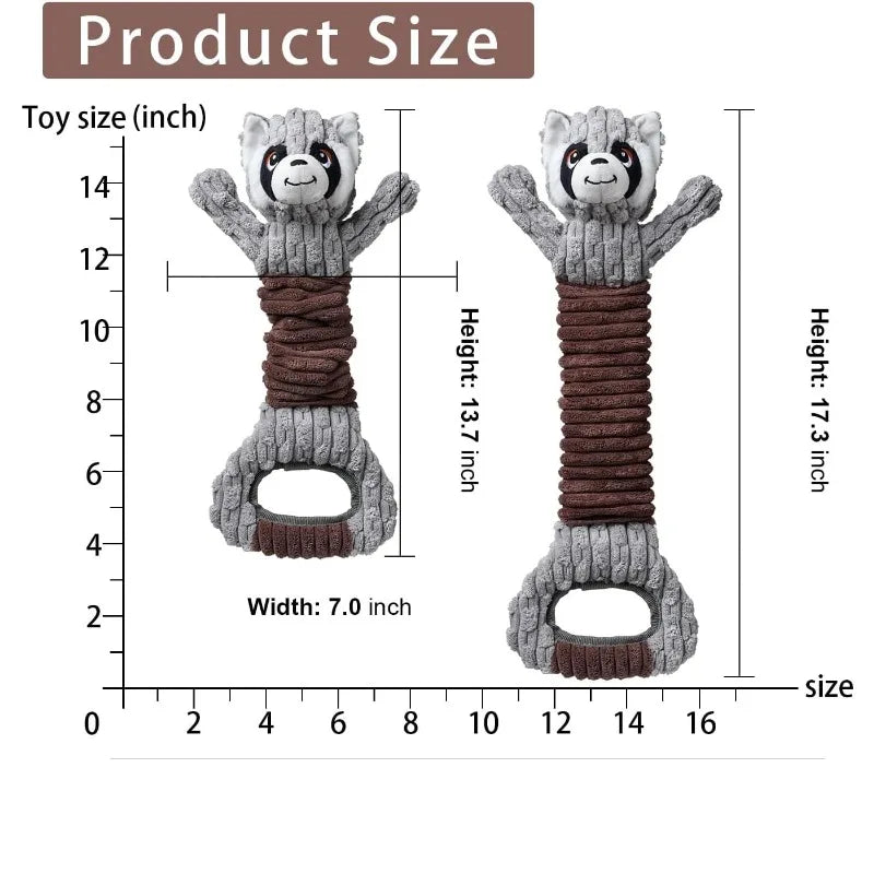 Hign-concerned Durable Plush Dog Tug Toy Set For Fun