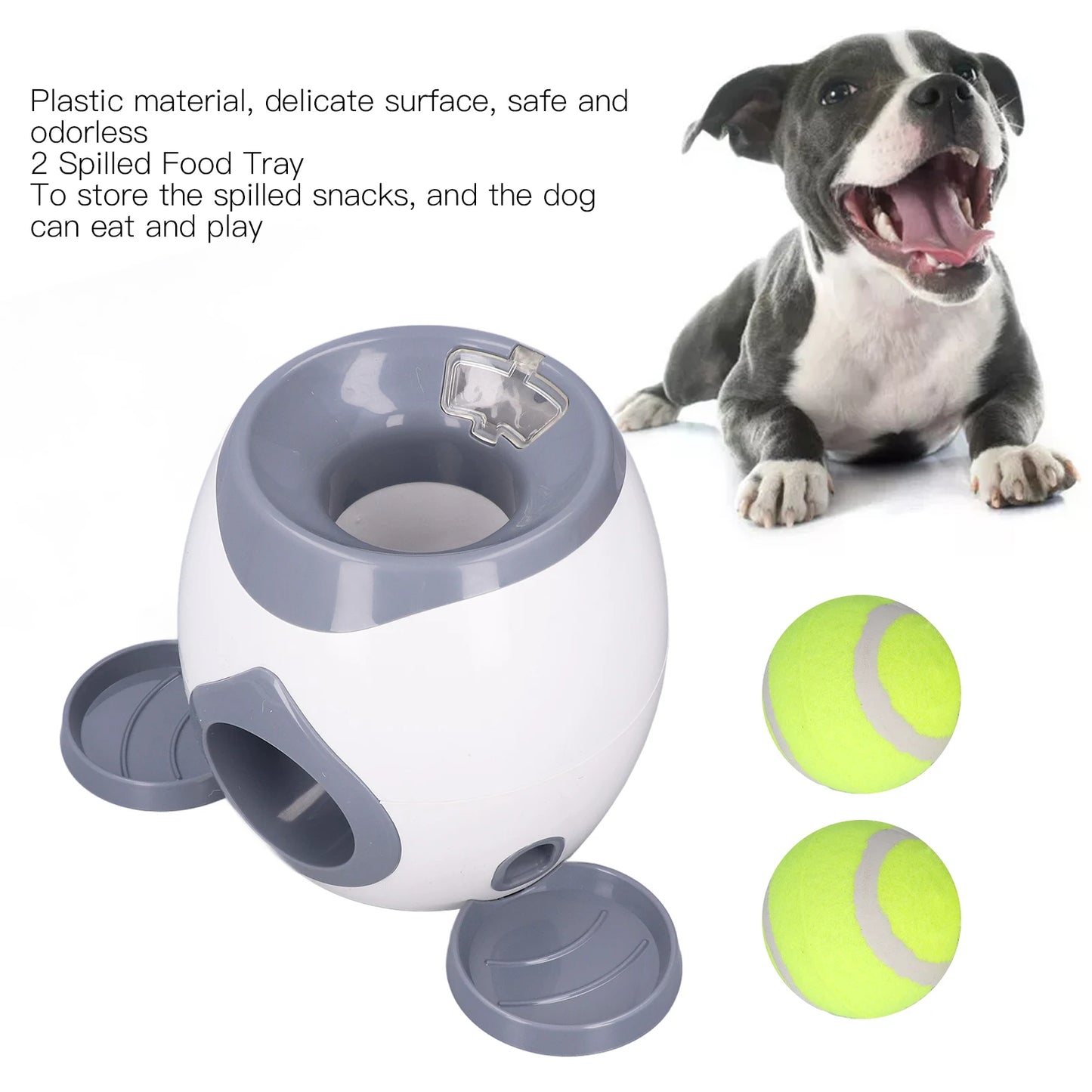 Hign-concerned Dog Tennis Ball Feeding Machine With 2 Tennis Balls