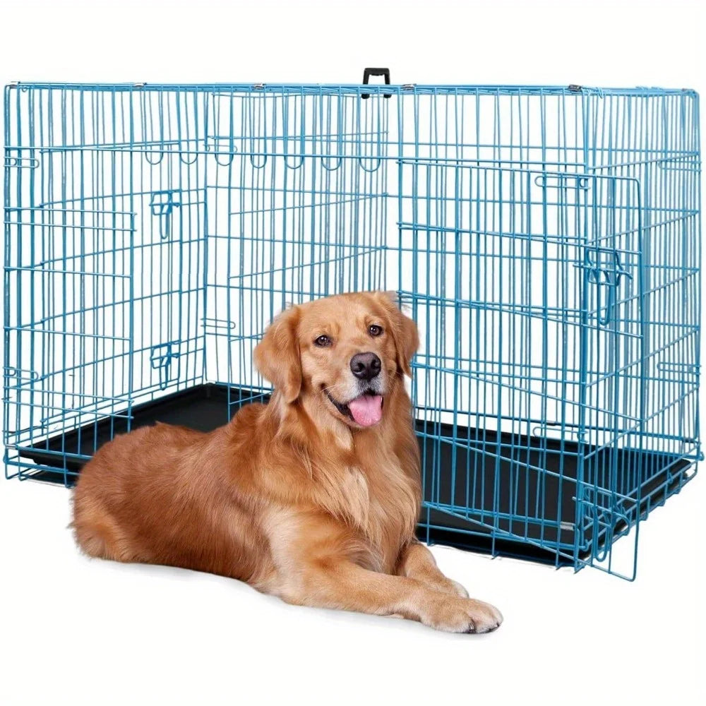 Hign-concerned Folding Wire Kennel For Large Dog Crate