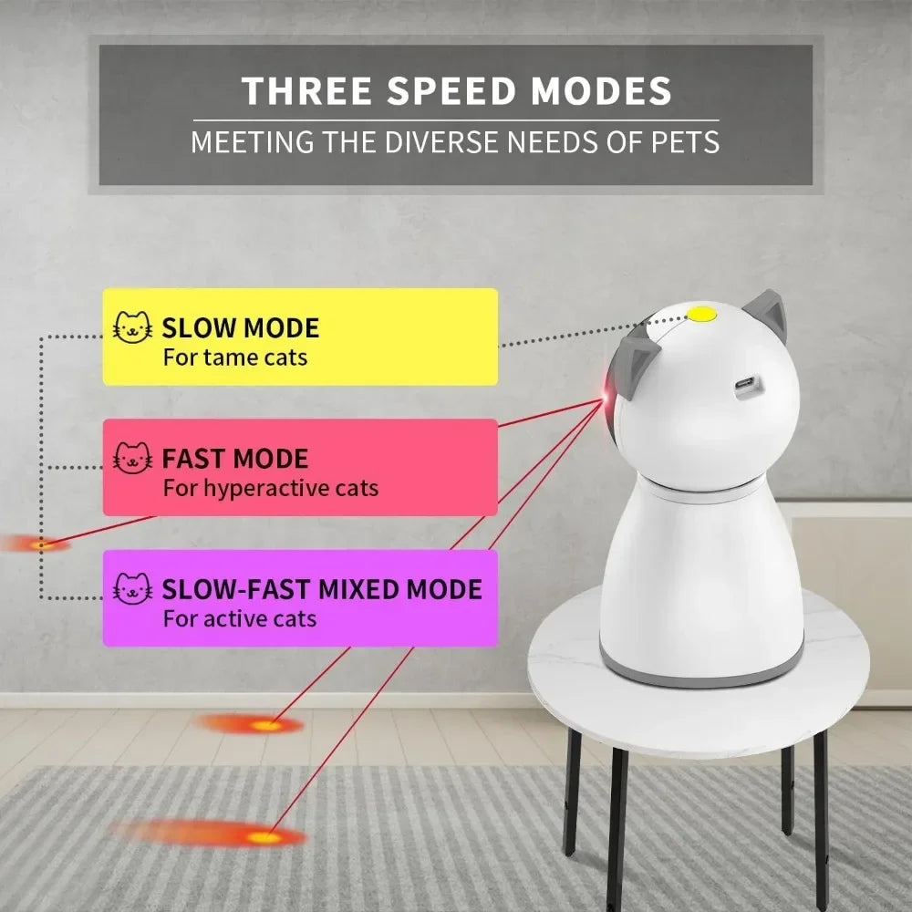 Automatic Random Trajectory Cat Laser Toy for Indoor Fun