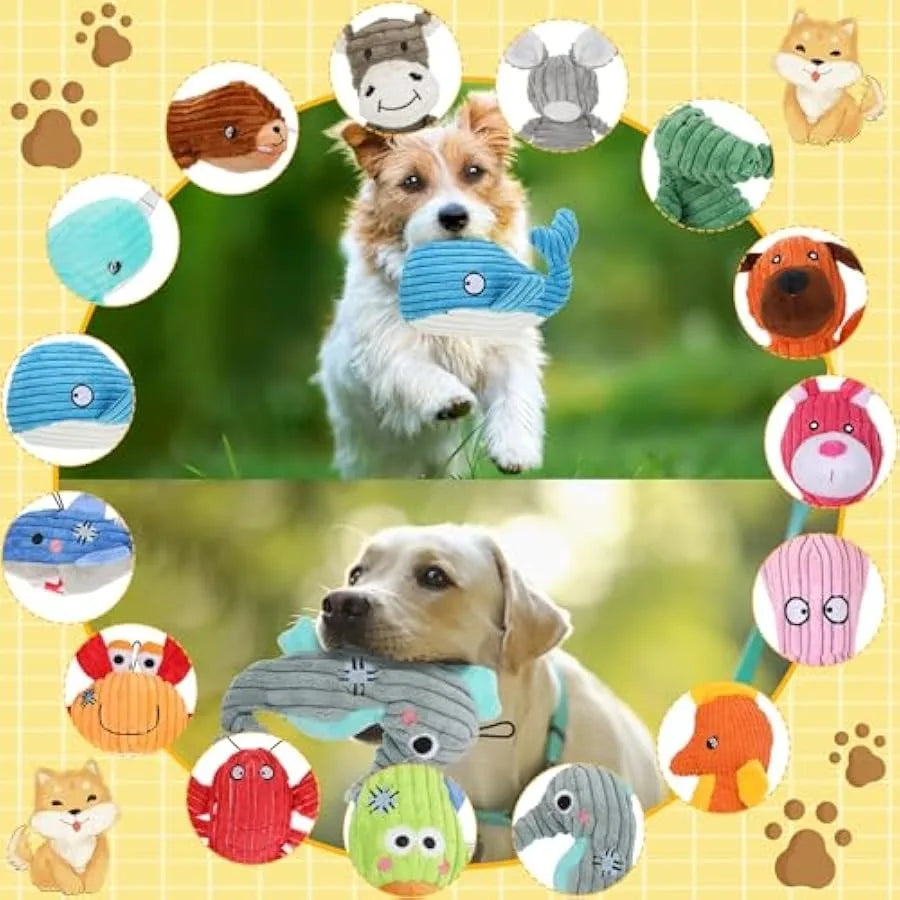 Hign-concerned Dog Squeaky Toys Bulk Plush Assortment