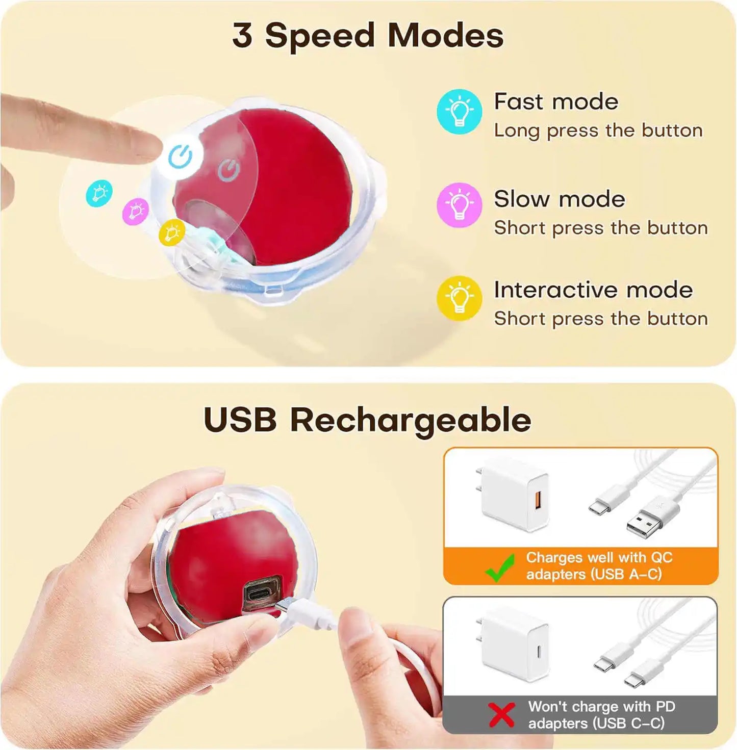 CN Zhejiang Interactive Cat Toy Motion-Sensing Rolling Ball Hide-and-Seek