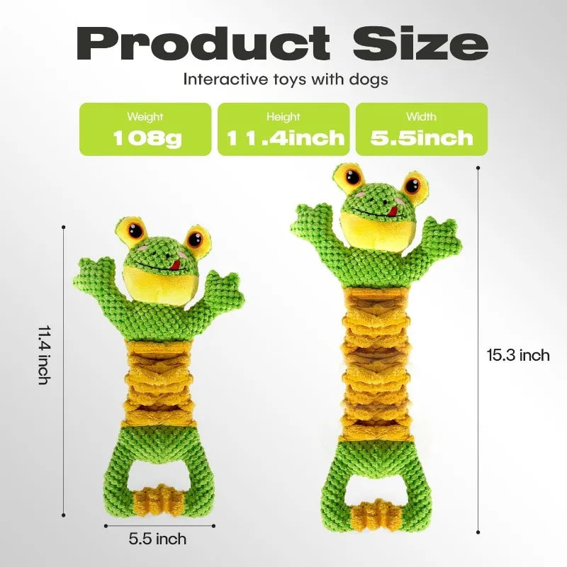 Hign-concerned Durable Plush Dog Tug Toy Set For Fun