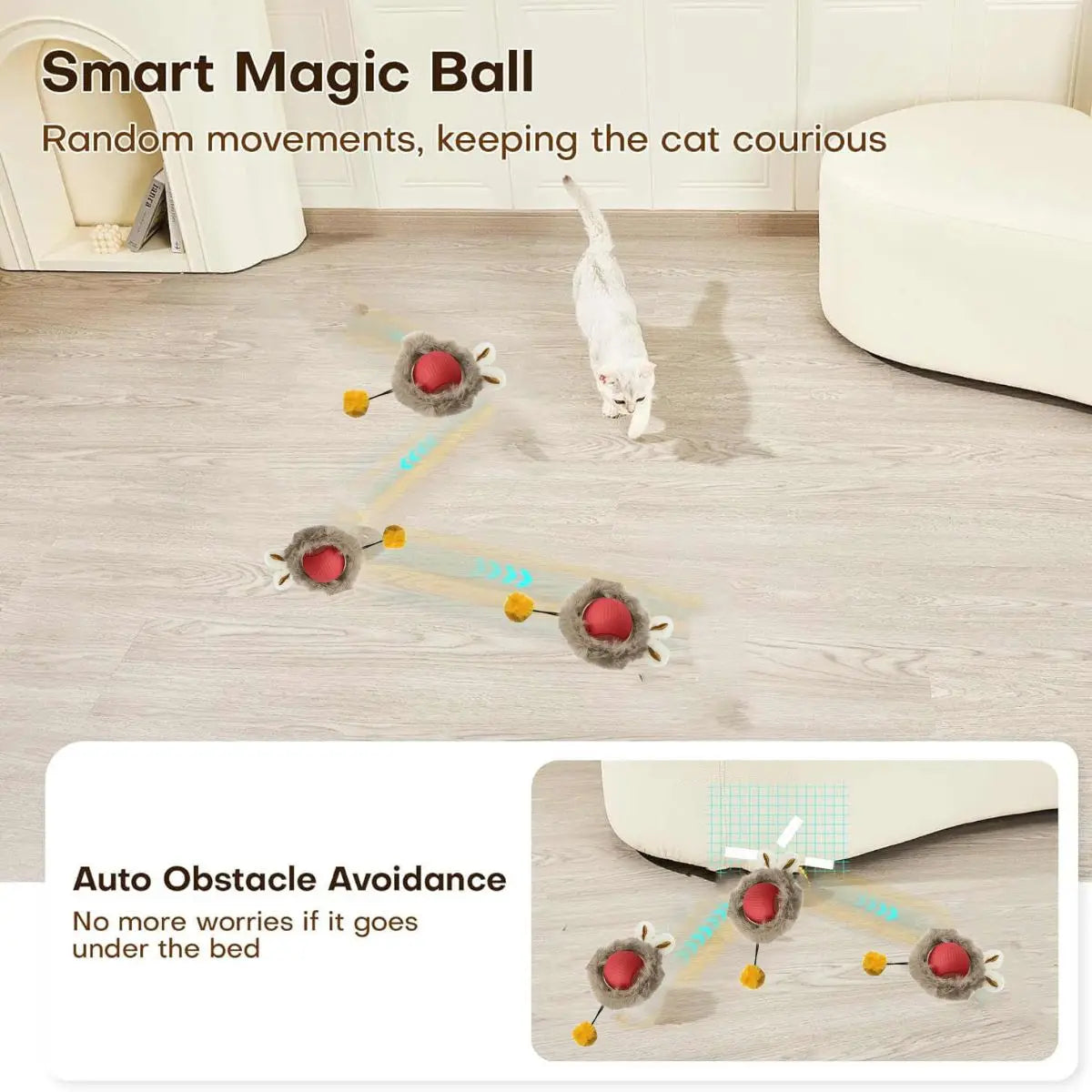 CN Zhejiang Interactive Cat Toy Motion-Sensing Rolling Ball Hide-and-Seek