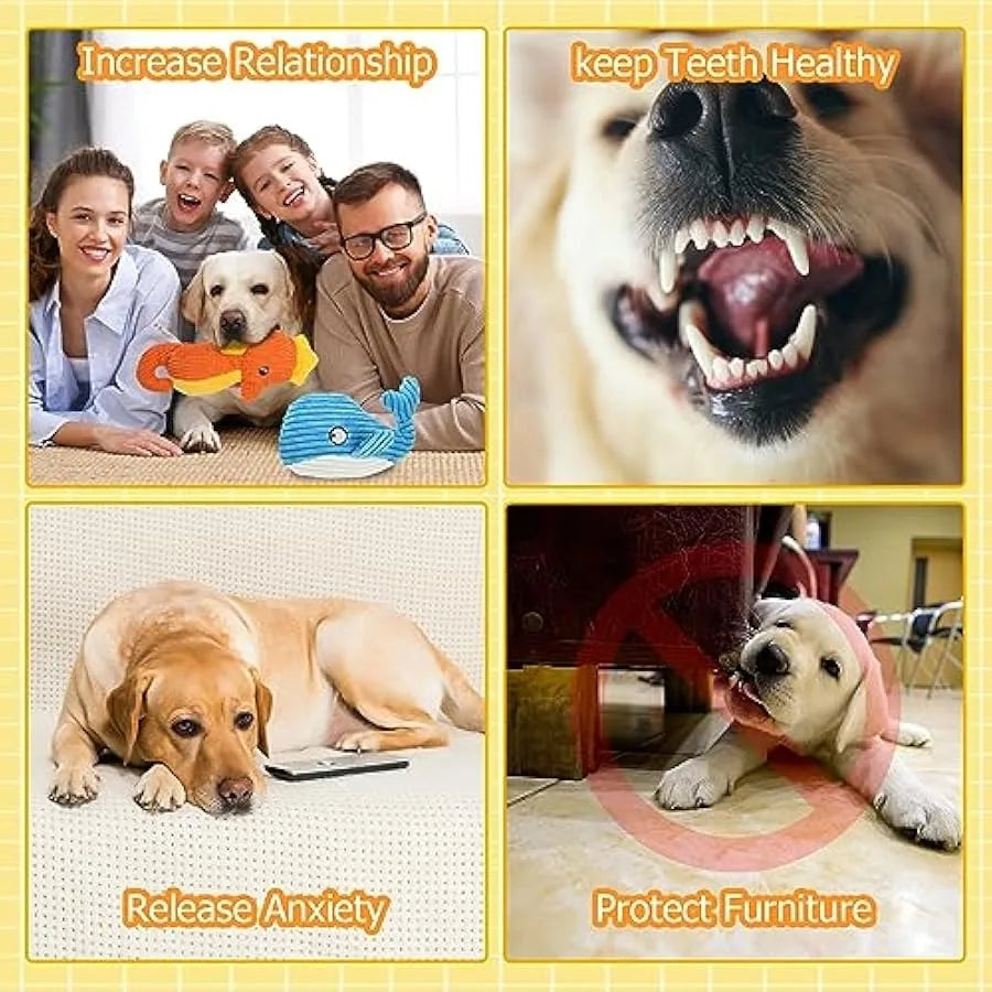 Hign-concerned Dog Squeaky Toys Bulk Plush Assortment