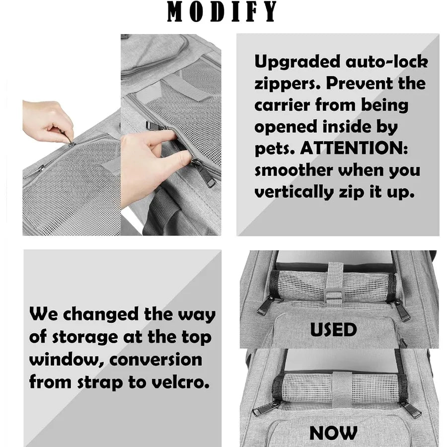 Hign-concerned Soft Sided Pet Carrier For Cats And Puppies