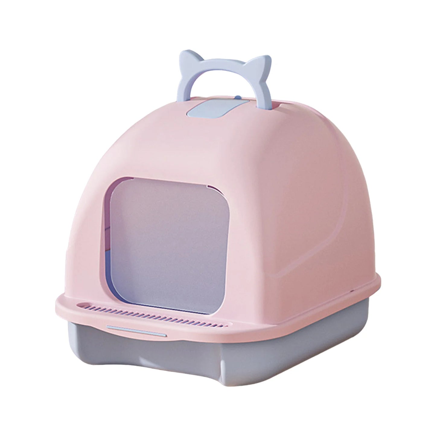 Hignconcerned Cat Litter Box With Lid Enclosed Pan Scoop