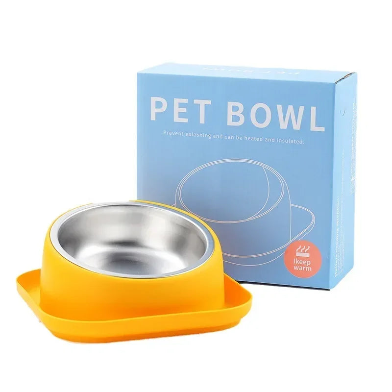 Anti-Overturning Non-Slip Cat Feeder Bowl 15 Degree Slope