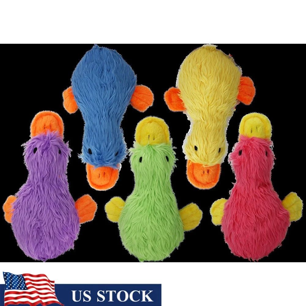 XMSJHign Concerned Plush Duck Dog Toy With Squeaker