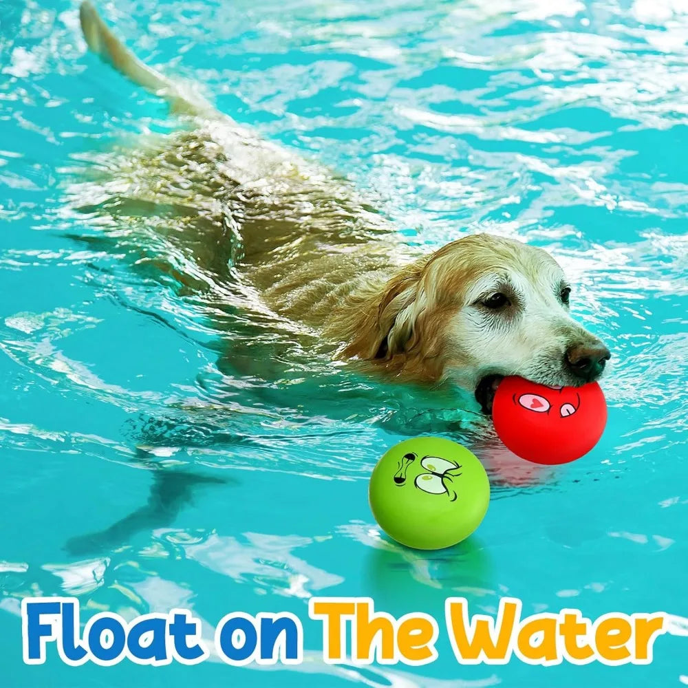 Hungdao 40 Pack Squeaky Latex Dog Balls Toys For Fetch