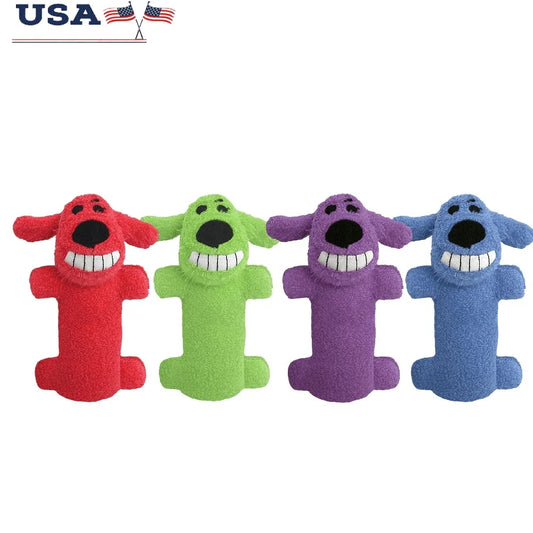 XMSJ Loofa Plush Dog Toy Squeaky Fetching Tugging Snuggling