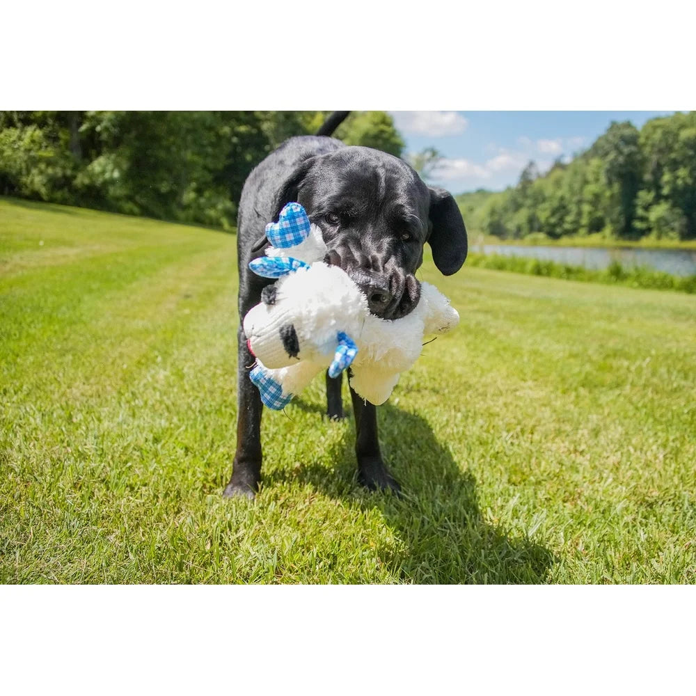 XMSJ Lamb Chop Dog Plush Toy Squeaker Fetch Cuddle