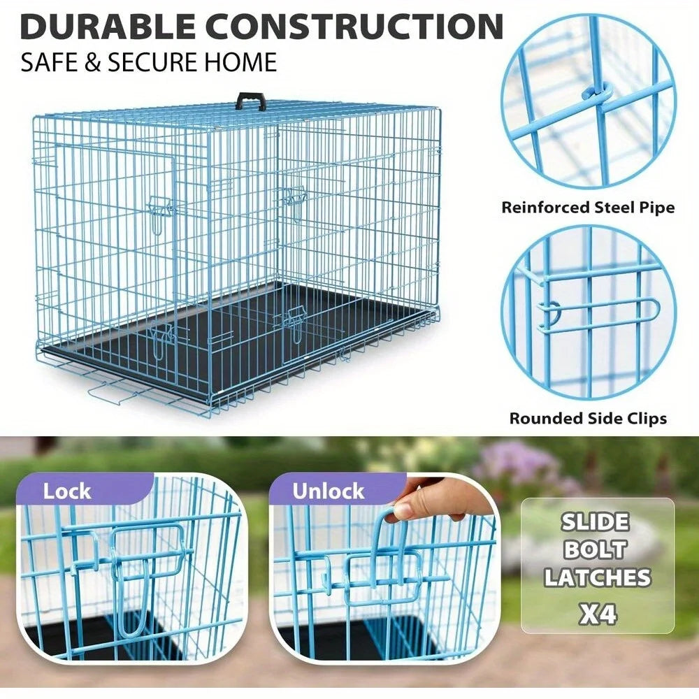 Hign-concerned Folding Wire Kennel For Large Dog Crate