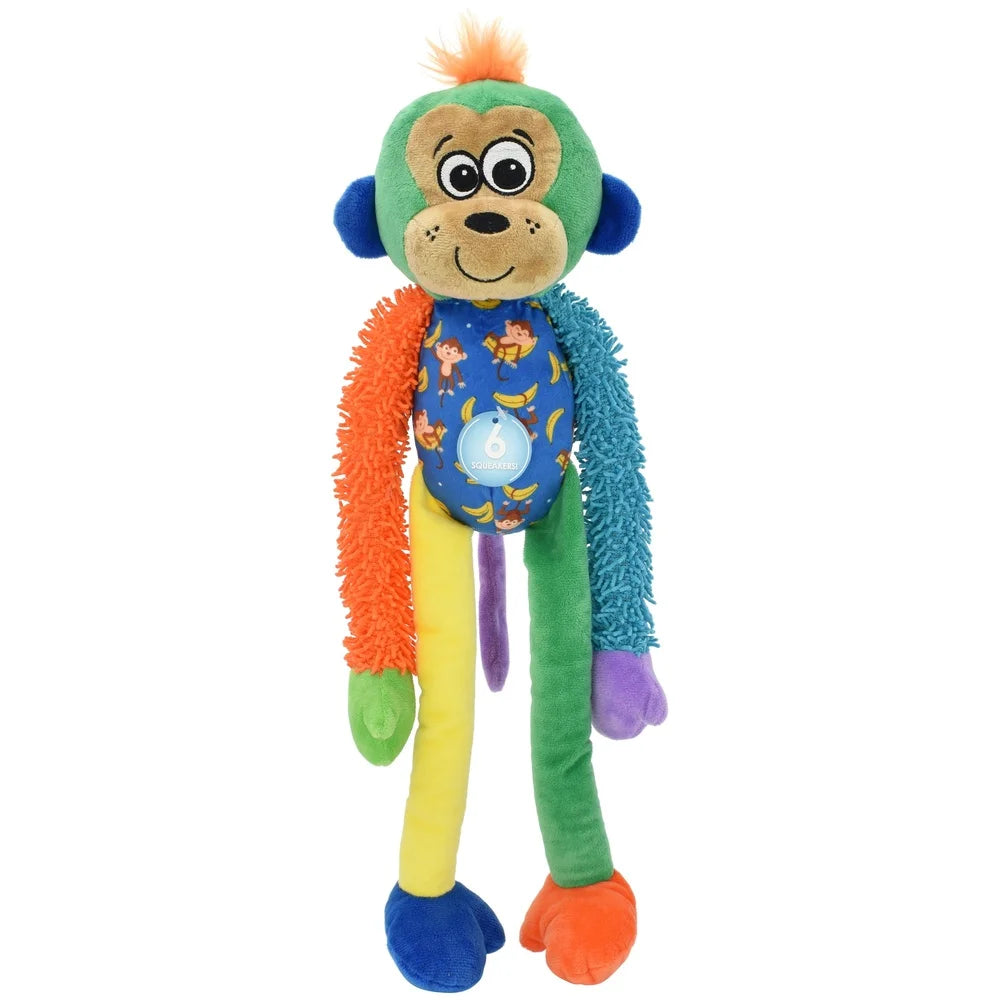XMSJHignconcerned Plush Monkey Toy With Six Squeakers