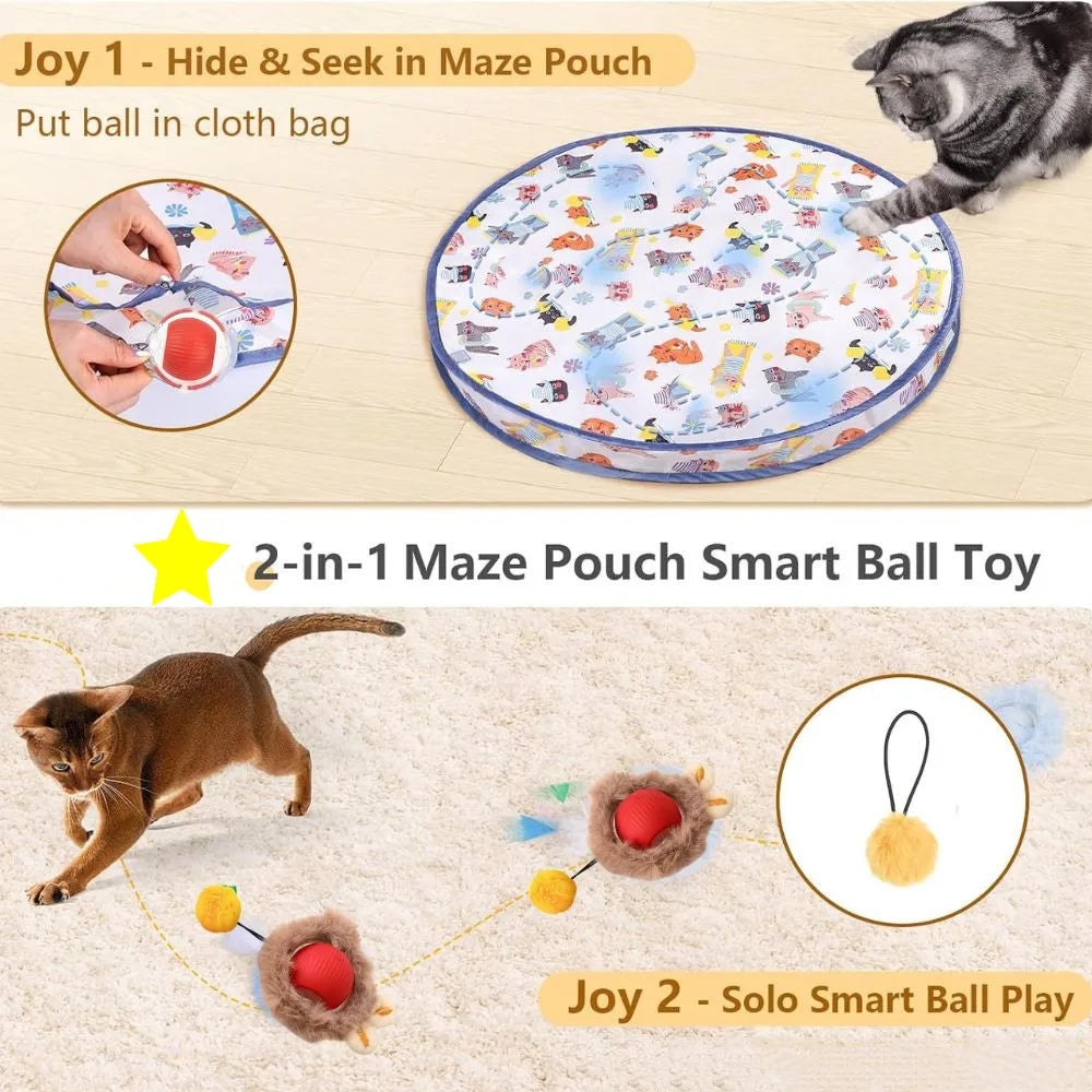 CN Zhejiang Interactive Cat Toy Motion-Sensing Rolling Ball Hide-and-Seek